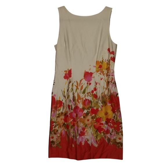 Chadwicks Dresses & Skirts - Chadwick's Of Boston Floral Sheath Dress 8 Sleeveless 100% Cotton Spring Garden